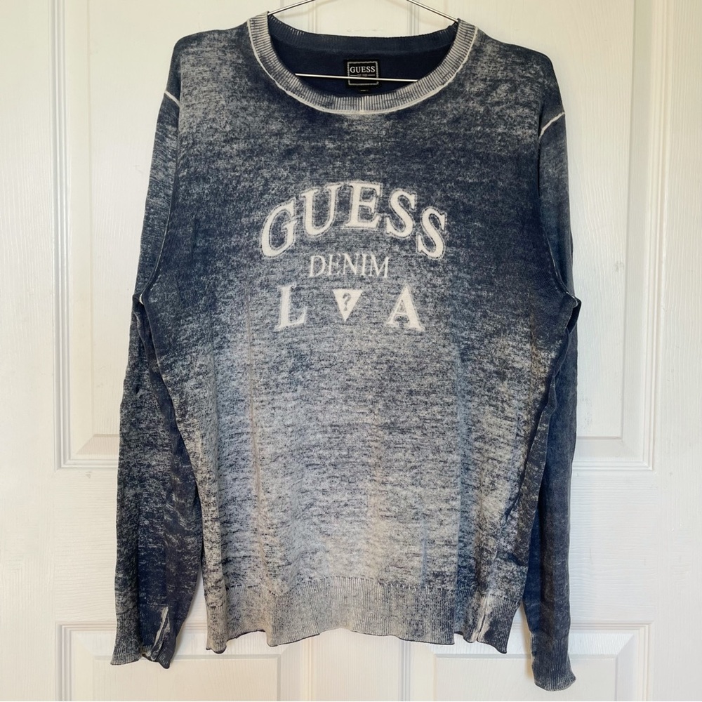 Guess Faded Blue Sweater